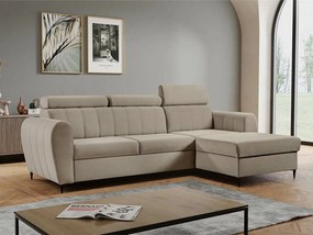 Sofá de canto Temple 126, Disponível, Disponível, 262x175x90cm, 135 kg, Pernas: Metal