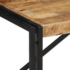 Mesa de centro 100x50x35 cm madeira de mangueira áspera maciça