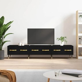 Móvel de TV 80x36x50 cm derivados de madeira preto