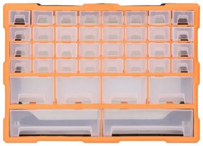 Caixa organizadora com 38 gavetas 52x16x37,5 cm