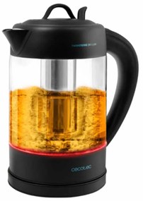 Chaleira elétrica de 1,7 litros ThermoSense 390 Clear, Livre de BPA, 2200 W de Potência, Base 360º, Filtro Anticalcário Extraível, Duplo Sistema de Se