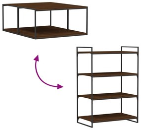 Prateleiras parede 4 pcs derivados de madeira carvalho castanho