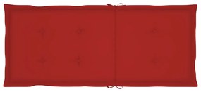 Cadeiras jardim reclináveis c/ almofadões 2 pcs acácia maciça