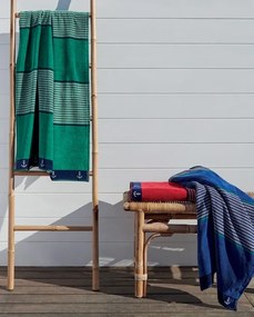 100x180 cm - Toalha de praia 100% algodão Laminado, 380 g/m²: Verde