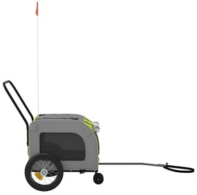 Trajeto para Bicicleta de Animais , Verde e Cinza, feito de Tecido Oxf