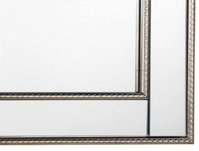 Espelho de parede dourado e prateado 60 x 90 cm FENIOUX Beliani