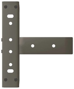 Pés para mesa de centro em forma de T, 2 peças, preto, 30x25x(30-31) c