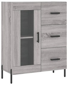 Armário alto 69,5x34x180 cm derivados de madeira sonoma cinza