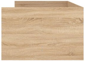 Estrutura de cama com gavetas 100x200 cm carvalho sonoma