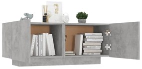 Mesa de cabeceira derivados de madeira cinzento cimento