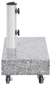Base para guarda-sol 45x25x8,3 cm granito cinzento-claro