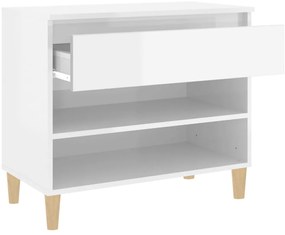 Sapateira 70x36x60 cm derivados de madeira branco brilhante