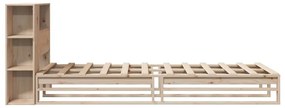 Cama com estante sem colchão 90x200 cm madeira maciça