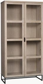 Vitrine em madeira de carvalho Everett