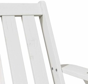 Cadeira de jardim Adirondack 75x77x77 cm pinho maciça branco