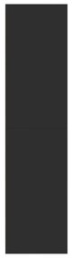 Roupeiro 80x50x200 cm derivados de madeira preto
