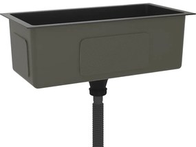 Lava-louça de cozinha artesanal aço inoxidável preto