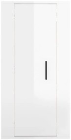 Móvel de TV de parede 40x34,5x80 cm branco brilhante