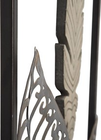 DECORAÇÃO DE PAREDE FOGLIE -A- 30,5X1,90X91 CM DOURADO E PRATEADO