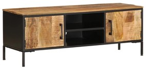 Móvel de TV 110x35x40 cm madeira mangueira áspera maciça
