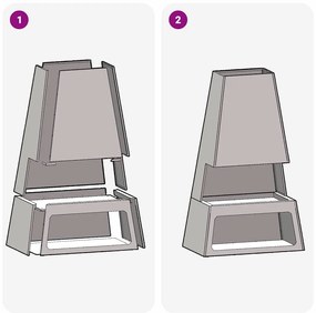 Fogão a lenha vidaXL com armazenamento de toras 60x35x100 cm em aço re