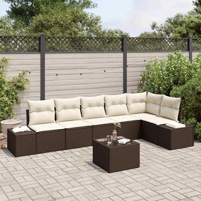 vidaXL Conjunto de Sofá de Jardim de 6 Peças com Almofadas Cinza Vime