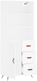 Armário alto 69,5x34x180 cm derivados de madeira branco