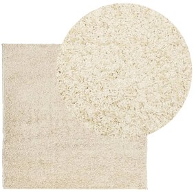Tapete shaggy de pelo alto PAMPLONA 200x200 cm dourado