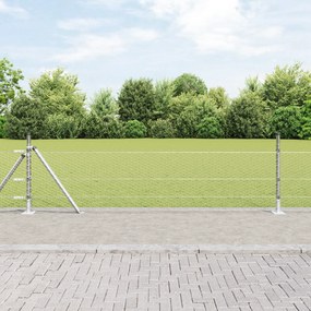 Cerca Hexagonal vidaXL 0.5x50 m Aço Galvanizado, Postes de Cerca vidaX
