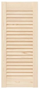 Portas de armário 4 pcs com design de persiana pinho maciço