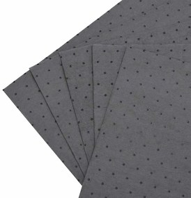 Almofadas absorventes de óleo 25 unid 40x50 cm cinzento