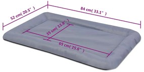 Colchão para cães tamanho XL cinzento