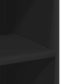 Armário alto 70x41x185 cm derivados de madeira preto