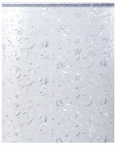 vidaXL Película para janela fosca 60x500 cm PVC padrão de flor