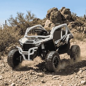 Buggy elétrico para Crianças Kawasaki 24V 4x4 TERYX KRX1000 Cinzento