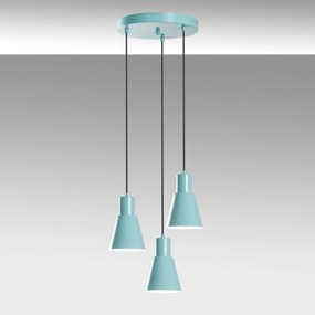 Candeeiro Chandelier Konikkem – Turquesa – Ø40 cm