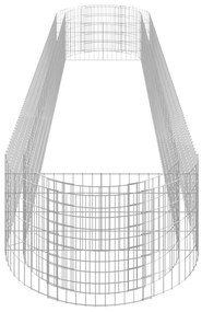 Canteiro elevado/cesto gabião 500x100x50 cm ferro galvanizado