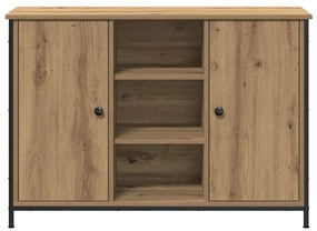 Sideboard vidaXL Artisan Carvalho 100x35x70 cm Madeira Engineered e Aç