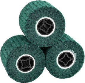 vidaXL Rolos de Lixa 3 pcs Verde 12 x 12 x 10 cm Fibra sintética