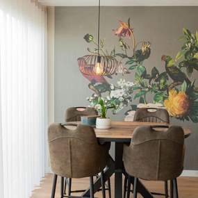 Candeeiro de suspensão design preto - Johanna