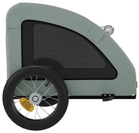 Reboque bicicleta animais tecido oxford/ferro cinzento