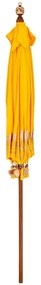 Guarda-sol Outros Manual Amarelo x 250 cm Algodão e madeira