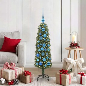 vidaXL Árvore de Natal Artificial Verde 120 cm PVC e Aço e Plástico