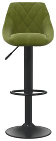 Bancos de bar 2 pcs veludo verde-claro