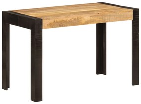 Mesa de jantar 120x60x76 cm madeira de mangueira maciça