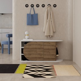 Sapateira Prag – Branco – 60 cm x 111 cm x 35 cm