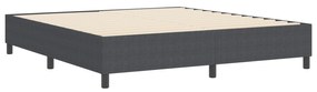 Cama Box Spring vidaXL Cinza Escuro Super King Tecido de Corduroy