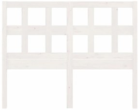 Cabeceira de cama 205,5x4x100 cm madeira de pinho maciça branco