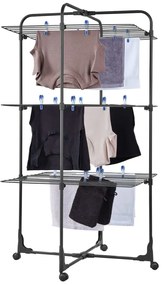 Estendal para a roupa em torre Classic Tower 270 preto