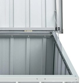 Caixa de arrumação para jardim 109x67x65 cm cinzento
